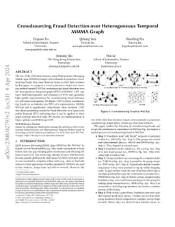 Crowdsourcing Fraud Detection over Heterogeneous Temporal MMMA Graph