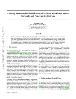 Anomaly Detection in Global Financial Markets with Graph Neural Networks
  and Nonextensive Entropy