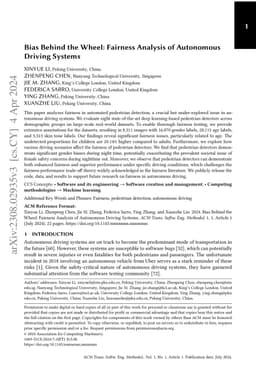 Bias Behind the Wheel: Fairness Analysis of Autonomous Driving Systems