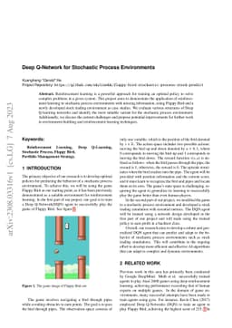 Deep Q-Network for Stochastic Process Environments