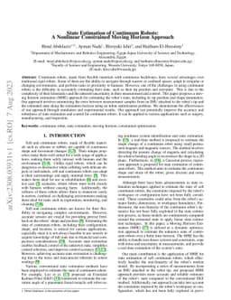 State Estimation of Continuum Robots: A Nonlinear Constrained Moving
  Horizon Approach