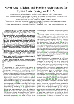 Novel Area-Efficient and Flexible Architectures for Optimal Ate Pairing
  on FPGA