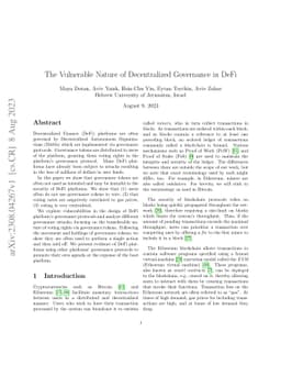 The Vulnerable Nature of Decentralized Governance in DeFi