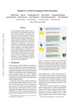 Shepherd: A Critic for Language Model Generation