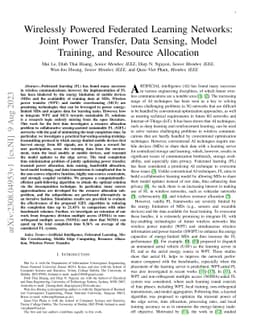 Wirelessly Powered Federated Learning Networks: Joint Power Transfer,
  Data Sensing, Model Training, and Resource Allocation