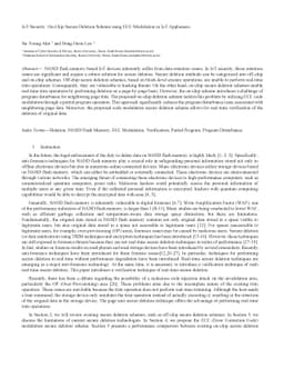 IoT Security: On-Chip Secure Deletion Scheme using ECC Modulation in IoT
  Appliances