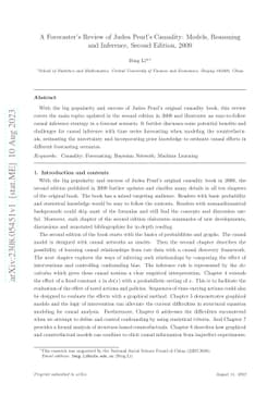 A Forecaster's Review of Judea Pearl's Causality: Models, Reasoning and
  Inference, Second Edition, 2009