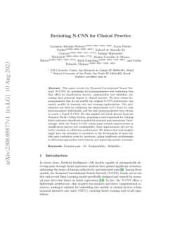Revisiting N-CNN for Clinical Practice