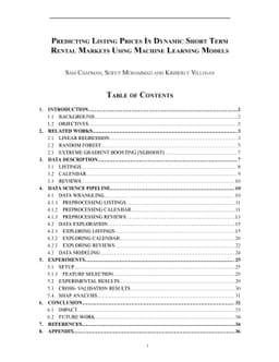 Predicting Listing Prices In Dynamic Short Term Rental Markets Using
  Machine Learning Models