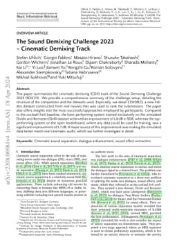 The Sound Demixing Challenge 2023 $\unicode{x2013}$ Cinematic Demixing
  Track