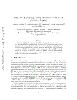 Why Not? Explaining Missing Entailments with Evee (Technical Report)
