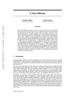 U-Turn Diffusion