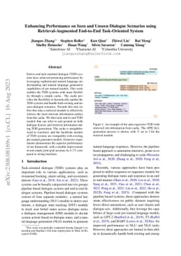 Enhancing Performance on Seen and Unseen Dialogue Scenarios using
  Retrieval-Augmented End-to-End Task-Oriented System