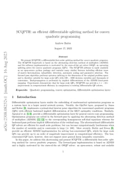 SCQPTH: an efficient differentiable splitting method for convex
  quadratic programming