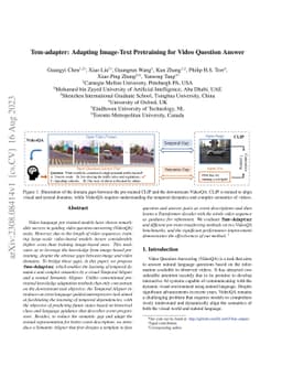 Tem-adapter: Adapting Image-Text Pretraining for Video Question Answer