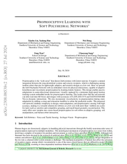 Proprioceptive Learning with Soft Polyhedral Networks