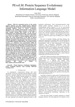 PEvoLM: Protein Sequence Evolutionary Information Language Model