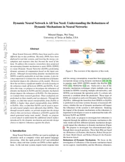 Dynamic Neural Network is All You Need: Understanding the Robustness of
  Dynamic Mechanisms in Neural Networks