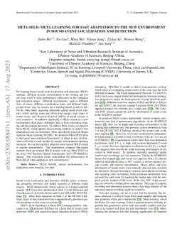 META-SELD: Meta-Learning for Fast Adaptation to the new environment in
  Sound Event Localization and Detection