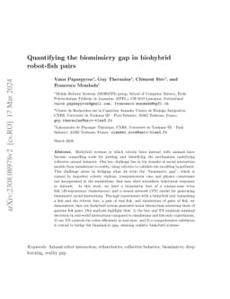 Quantifying the biomimicry gap in biohybrid robot-fish pairs