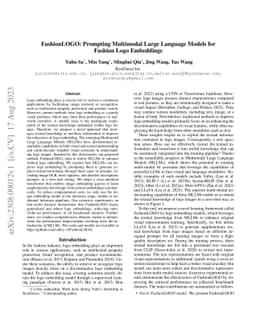 FashionLOGO: Prompting Multimodal Large Language Models for Fashion Logo
  Embeddings