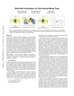Multi-field Visualisation via Trait-induced Merge Trees