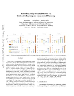 Rethinking Image Forgery Detection via Soft Contrastive Learning and Unsupervised Clustering