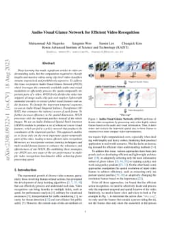 Audio-Visual Glance Network for Efficient Video Recognition