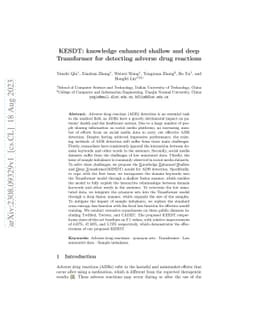 KESDT: knowledge enhanced shallow and deep Transformer for detecting
  adverse drug reactions
