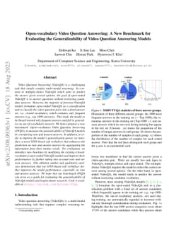 Open-vocabulary Video Question Answering: A New Benchmark for Evaluating
  the Generalizability of Video Question Answering Models