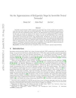On the Approximation of Bi-Lipschitz Maps by Invertible Neural Networks