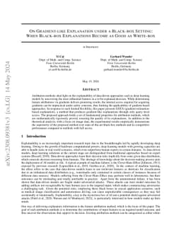 On Gradient-like Explanation under a Black-box Setting: When Black-box
  Explanations Become as Good as White-box