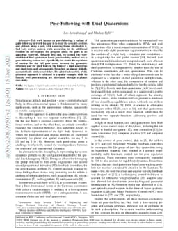 Pose-Following with Dual Quaternions