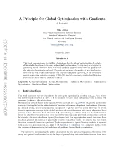 A Principle for Global Optimization with Gradients