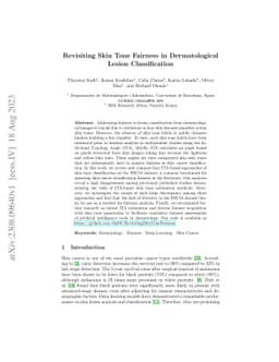 Revisiting Skin Tone Fairness in Dermatological Lesion Classification