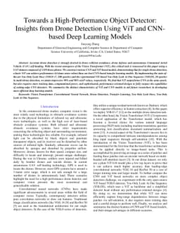 Towards a High-Performance Object Detector: Insights from Drone
  Detection Using ViT and CNN-based Deep Learning Models
