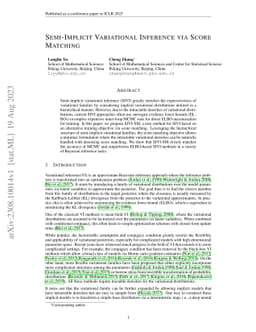 Semi-Implicit Variational Inference via Score Matching