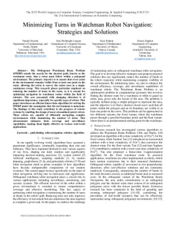 Minimizing Turns in Watchman Robot Navigation: Strategies and Solutions