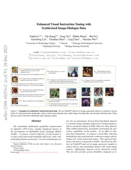 StableLLaVA: Enhanced Visual Instruction Tuning with Synthesized
  Image-Dialogue Data