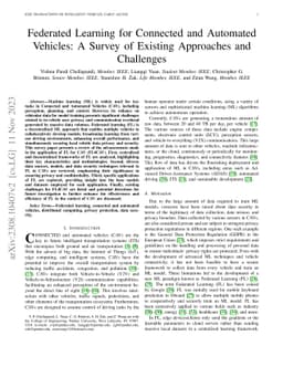 Federated Learning for Connected and Automated Vehicles: A Survey of
  Existing Approaches and Challenges