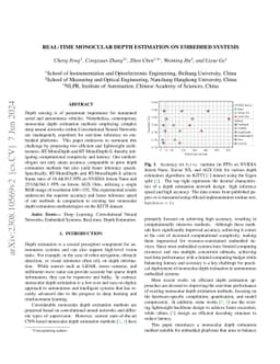 Real-time Monocular Depth Estimation on Embedded Systems