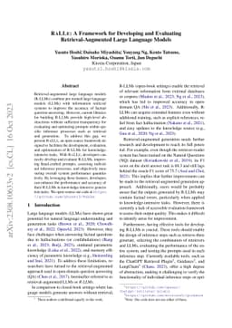 RaLLe: A Framework for Developing and Evaluating Retrieval-Augmented
  Large Language Models
