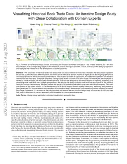 Visualizing Historical Book Trade Data: An Iterative Design Study with
  Close Collaboration with Domain Experts