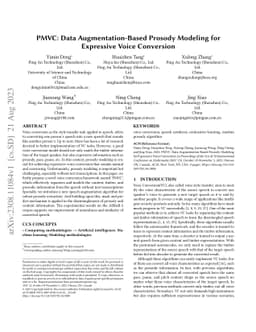 PMVC: Data Augmentation-Based Prosody Modeling for Expressive Voice
  Conversion