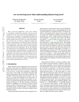 Are current long-term video understanding datasets long-term?