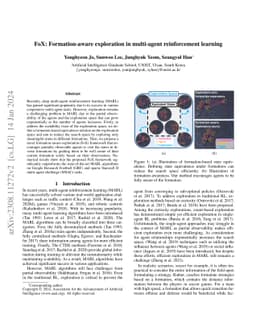 FoX: Formation-aware exploration in multi-agent reinforcement learning