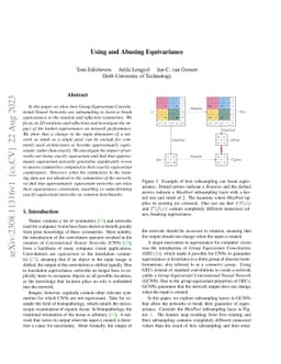 Using and Abusing Equivariance