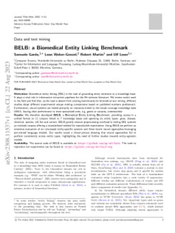 BELB: a Biomedical Entity Linking Benchmark
