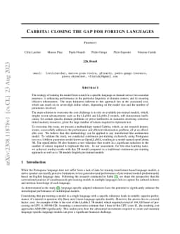 Cabrita: closing the gap for foreign languages