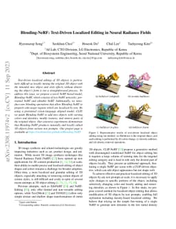Blending-NeRF: Text-Driven Localized Editing in Neural Radiance Fields